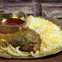 Zereshk Polo with Lamb · A tantalizing taste of barberries and saffron in a mixture of Basmati rice served with brais...