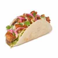 Cabo Taco™ - NEW! · Crispy Chicken, Avocado Crema, pickled red onion, Charred Tomato Salsa, black bean spread, p...