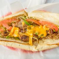 Chicken and Shrimp Cheese Steak · Comes with chicken and shrimp - double meat. Please let us know what you would like with it!...