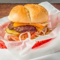 Cheeseburger · Please let us know what you would like with it! Choose from mayo, grilled peppers, grilled o...