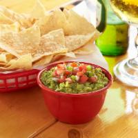 Chips & Guacamole · Basket of fresh tortilla chips seasoned with Fuzzy dust, and served with house-made guacamole.