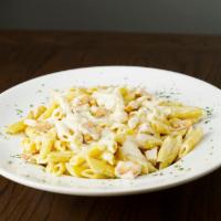 Penne alla Rosati · Penne noodles, diced chicken and Alfredo sauce. Served with 3