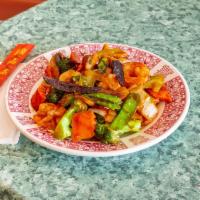 71. Shrimp with Chinese Vegetables · 