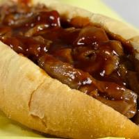 BBQ Beef Sandwich · Thinly sliced roast beef marinated in our BBQ sauce and served on perfectly baked French bre...