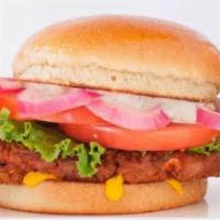 Earth Burger · Our signature 1/4 lb. burger on a whole wheat bun with our secret sauce, mustard, lettuce, t...
