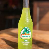 Lime Jarritos · Lime flavored Mexican soda made with real sugar.