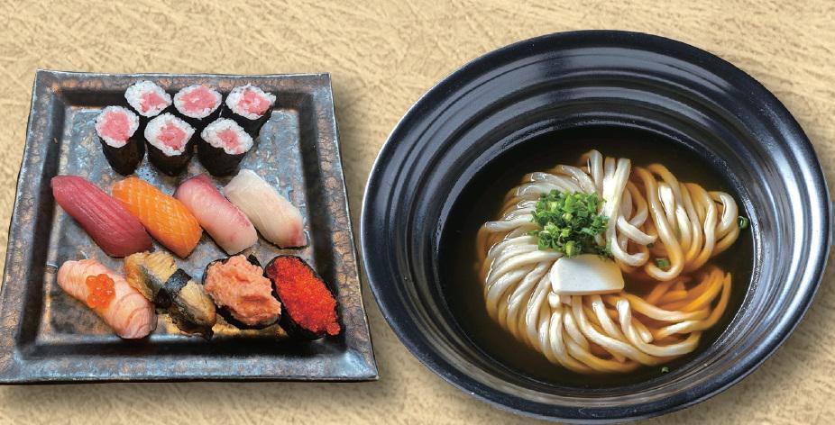 Value Omakase Set · una, Salmon, Seared Salmon, Hamachi, Spicy Tuna, Tobiko, Seared Hamachi Unagi and Tuna Roll