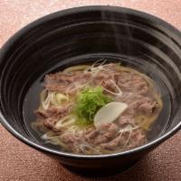 Beef Udon · Limited time Discount !!
Beef short plate and Tokyo negi with dashi broth.