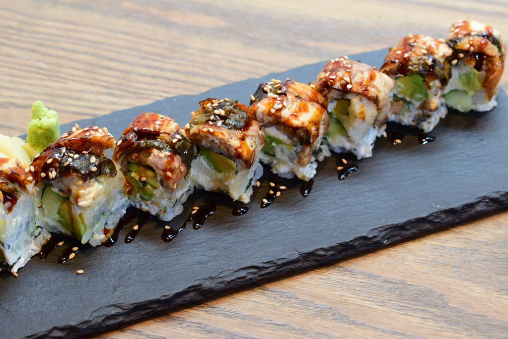 Eel and Ricotta Roll · Eel, cucumber, avocado, and ricotta cheese.
