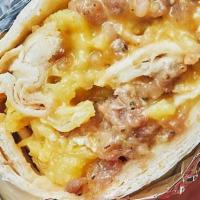 Breakfast Burrito · Egg, cheese and potatoes