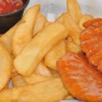 Chicken Fingers · Served with fries, ranch or bleu cheese