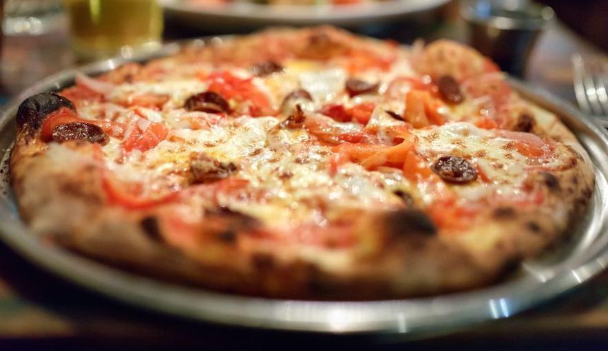 Basque Pizza  · Tomato sauce, chorizo, peppers, onions and fresh mozzarella.
