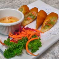 Spring Roll(2) · Deep fried vegetable spring roll with sweet chili sauce