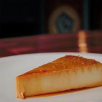 Flan · Home made cream cheese flan with delicious caramel on top.