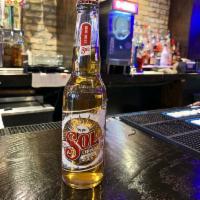 BOTTLE Sol · Sol Cerveza is a refreshing Mexican beer with a 4.5% alcohol by volume. Light and easy going...
