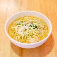 6. Kao Poon · A traditional spicy Lao rice vermicelli chicken and pork noodles coconut chili soup with shr...