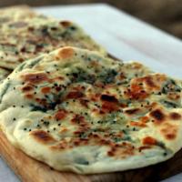 Spinach Naan · Delicious bread stuffed cheese and fresh spinach.
