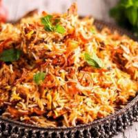 Beef Biryani · Punjabi styled curried mix vegetables & beef with basmati rice(NOT A HYDERABADI BIRYANI)