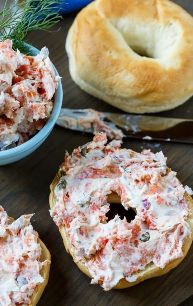 Bagel with Lox Cream Cheese · 