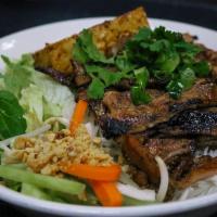 Vermicelli (Grilled Meats) · Marinated and charcoal grilled meats served with mixed greens, pickled carrots, green onions...