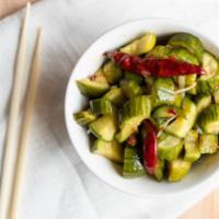 pickled cucumber · pickled with ginger, mild chili