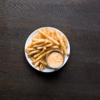 Lrg Fries · served with (2) housemade spicy mayo dipping sauce
