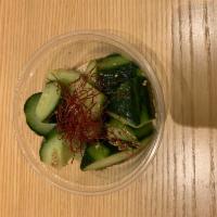 Japanese cucumber marinade  · Japanese cucumber with sesame oil with sea salt 