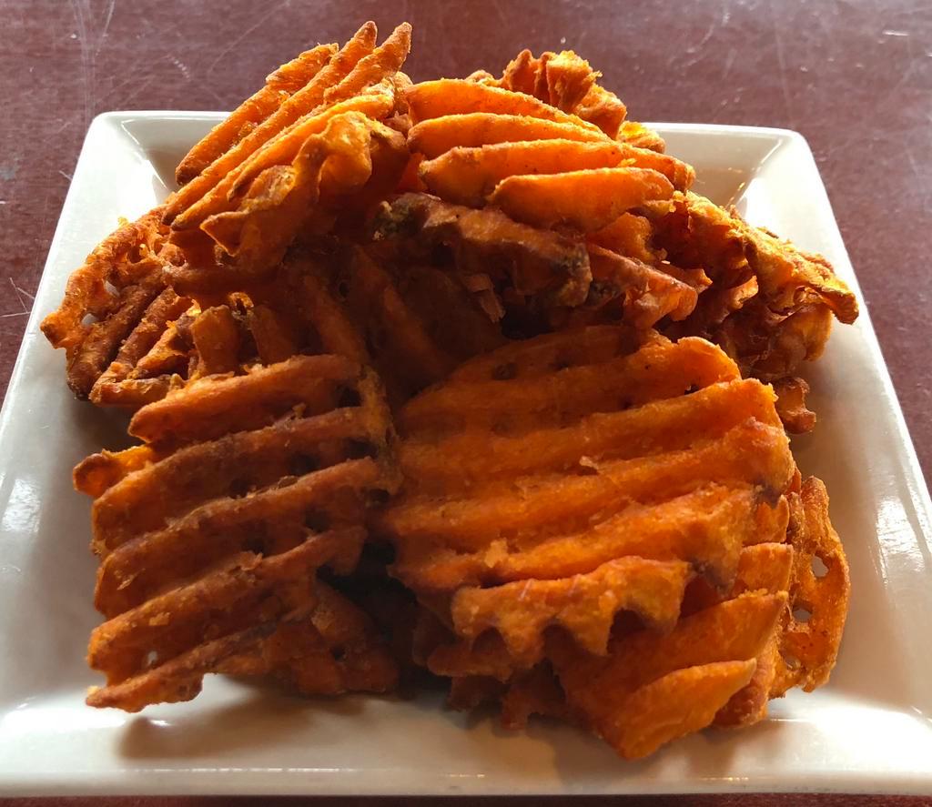 Sweet Potato Fries · Served with your choice of sauce on the side.