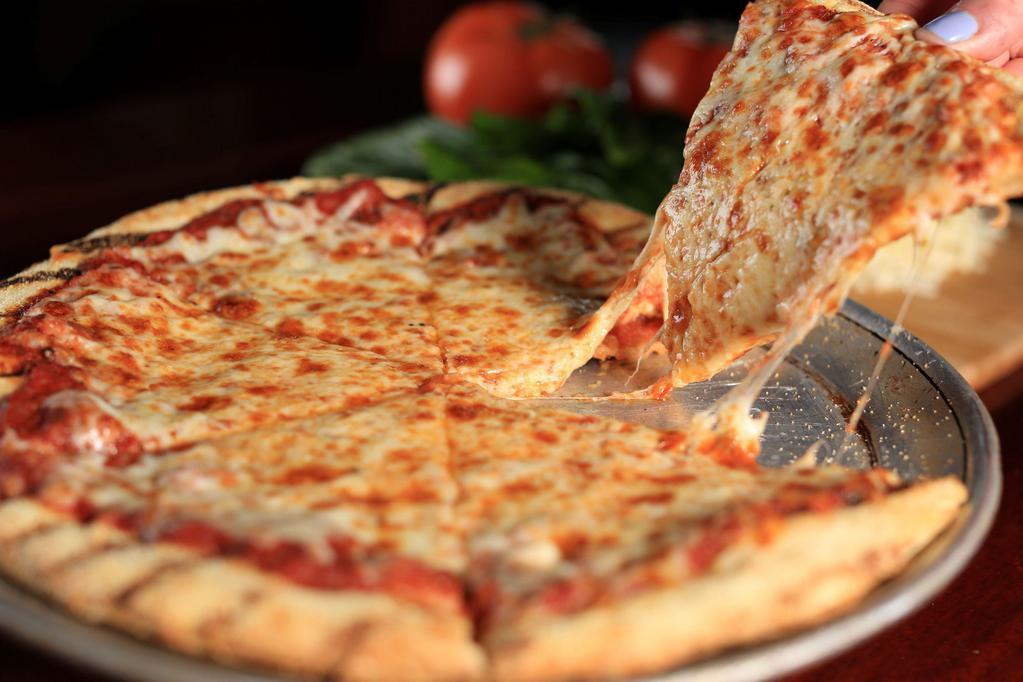 Cheese Pizza · Tomato pizza sauce & mozzarella cheese on your choice of crust