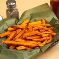 Sweet Potato Fries · Crispy on the outside, soft on the inside and...orange for a change of pace. 