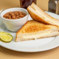 Grilled Cheese · A classic grilled cheese with American Cheese and White Bread; grilled to perfection. 