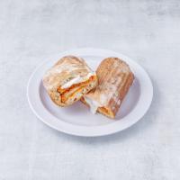 7. Chicken Parmigiana Sandwich · Comes with fresh mozzarella.