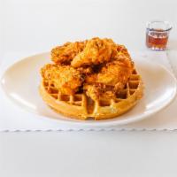 Fried Chicken with Waffle · 4 pieces of fried chicken on a waffle