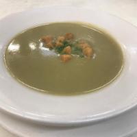 Potage de Legumes · Seasonal vegetable soup.