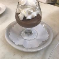 CHOCOLATE MOUSSE · CHOCOLATE MOUSSE with whipped cream