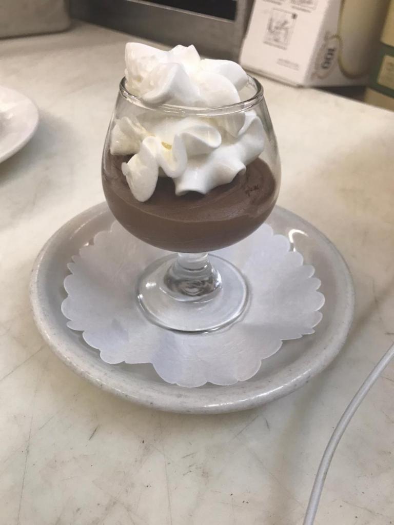 CHOCOLATE MOUSSE · CHOCOLATE MOUSSE with whipped cream