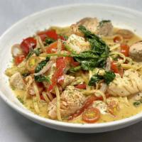 Seafood Pasta · Choice of White or Red Sauce, Capellini Pasta, Shrimp, Scallops, and Market Fish