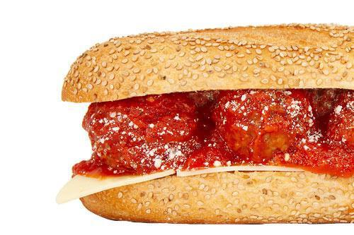 Old World Style Meatball · Served with Sharp Provolone & Grated Romano Cheese.