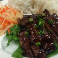 4. BBQ Beef · Grilled beef slices marinated in sesame-soy sauce.