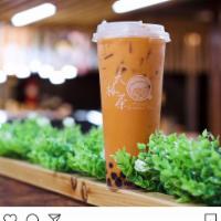 Thai Cold Tea · Comes with pearls.