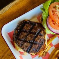 Vegan Impossible Burger · avocado, tomato, butter lettuce on a gluten free bun
