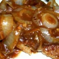 Liver and onions · Smother in gravy