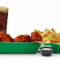 Small 6 Piece Wing Combo · 6 boneless or classic (bone-in) wings with up to 2 flavors, regular fries or veggie sticks, ...