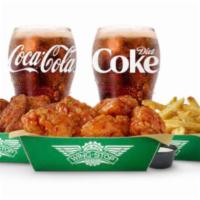 15pc Meal for Two · 15 boneless or classic (bone-in) wings with up to 2 flavors, large fries or veggie sticks, 2...