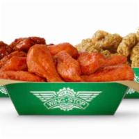 50 Wings · 50 Boneless or Classic (Bone-In) wings with up to 4 flavors. (Dips not included)
