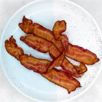 Side Bacon · A helping of four crispy rashers of bacon 