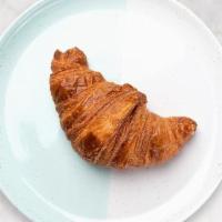 Plain Croissant · Freshly baked plain croissants. Light and airy layers of flaky buttery pastry.