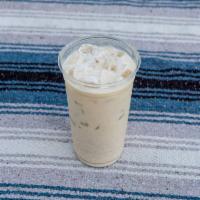 Horchata · Mexican sweetened rice water with a touch of cinnamon.