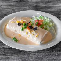 Pollo Asado Burrito* · Grilled chicken breast with guacamole ＆ pico de gallo.