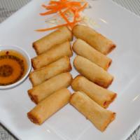 Mini Shrimp Roll · Chicken and shrimp meat wrap with spring roll skin